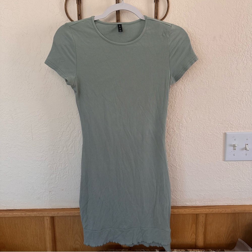 Sage Green T-Shirt Dress